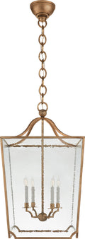 Beatrice Large Lantern | Gilded Iron | Restoration Glass