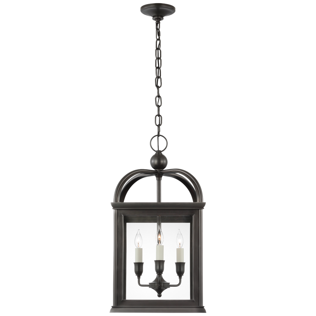 Rhoades 16" Lantern | Bronze | Clear Glass