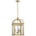 Rhoades 16" Lantern | Natural Brass | Clear Glass
