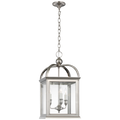 Rhoades 16" Lantern | Polished Nickel | Clear Glass