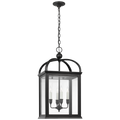 Rhoades 19" Lantern | Bronze | Clear Glass