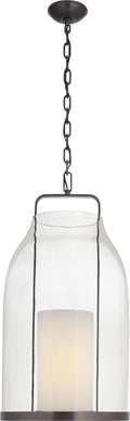 Ollie Large Lantern | Bronze | Clear Glass