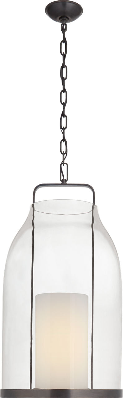 Ollie Large Lantern | Bronze | Clear Glass