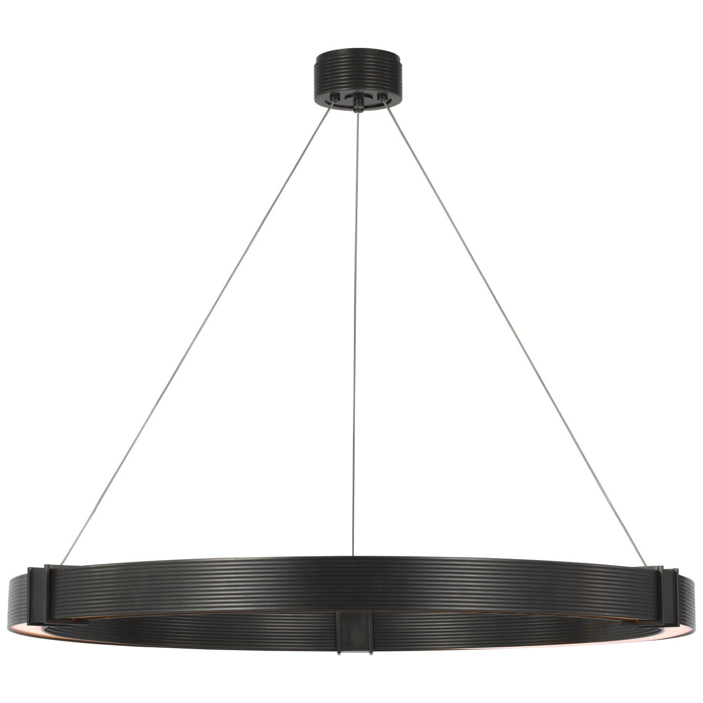 Hughes 40" Ring Chandelier | Bronze