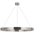 Hughes 40" Ring Chandelier | Polished Nickel