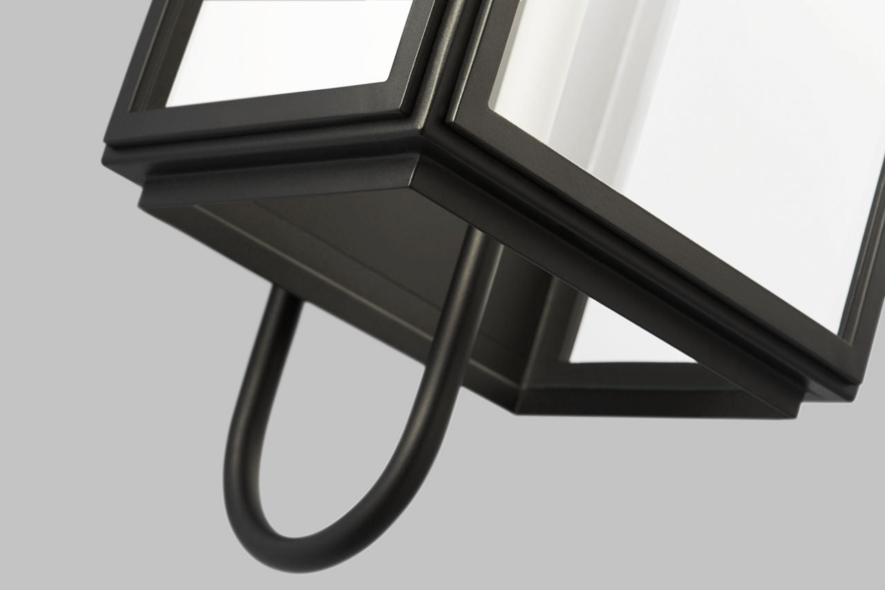 Edgar Large Wall Lantern Textured Black