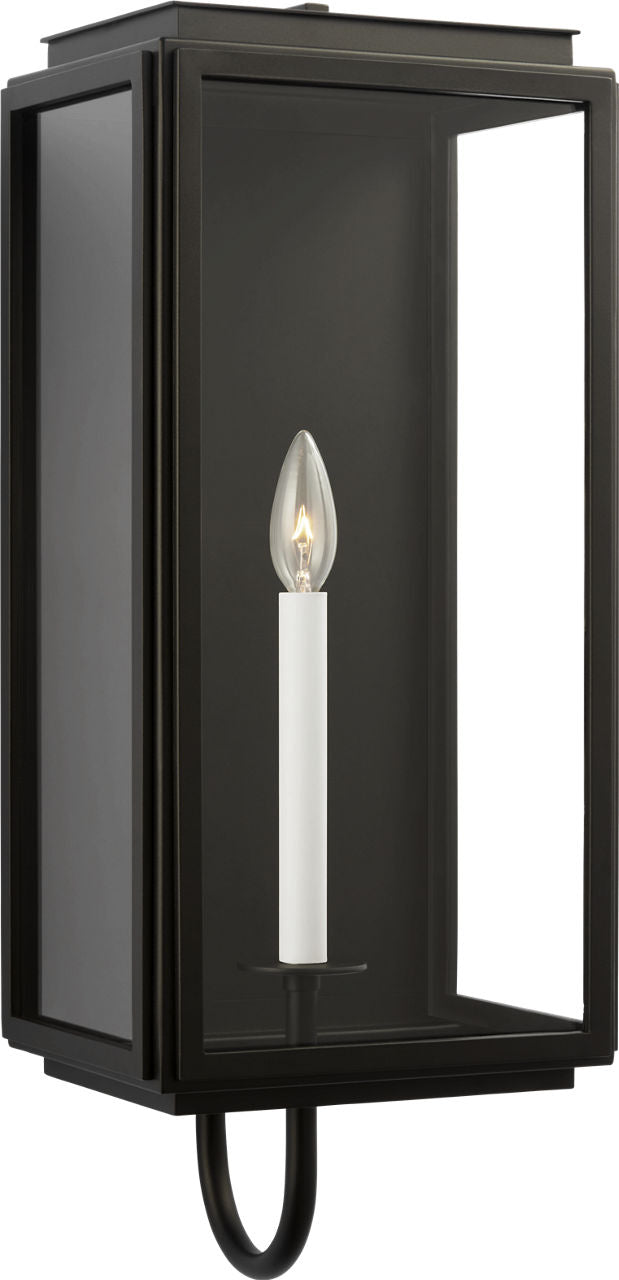 Edgar Large Wall Lantern Textured Black