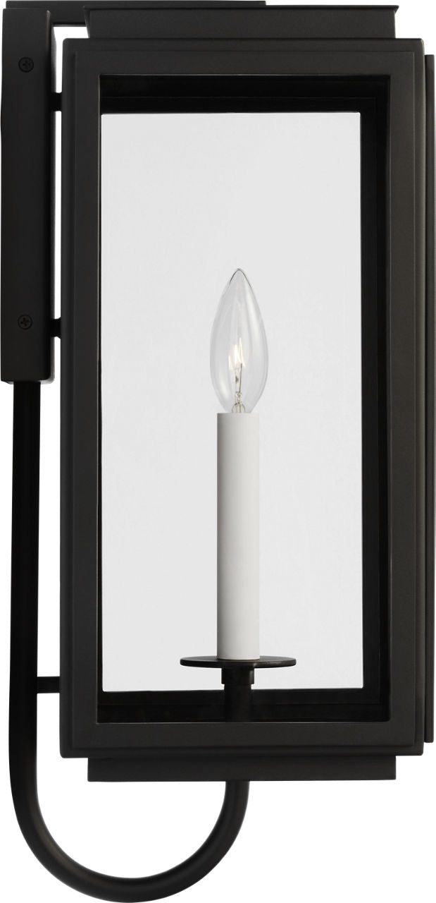 Edgar Medium Wall Lantern Textured Black