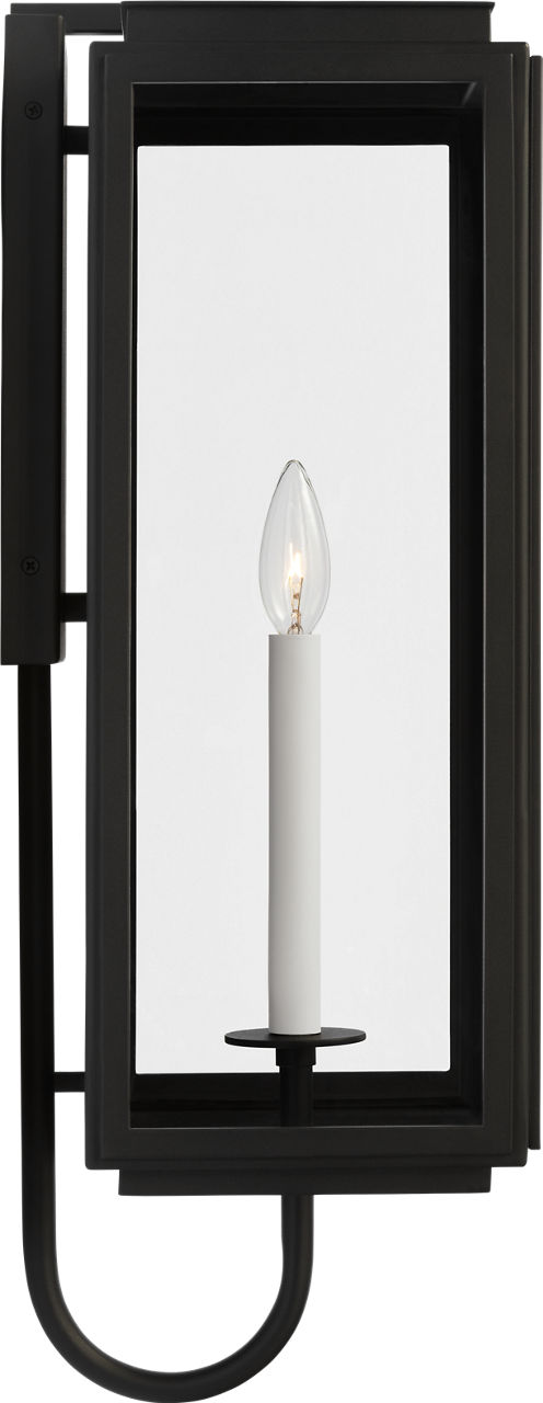 Edgar Large Wall Lantern Textured Black