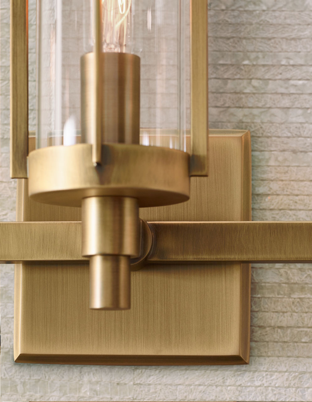 Flynn 3 - Light Vanity Time Worn Brass