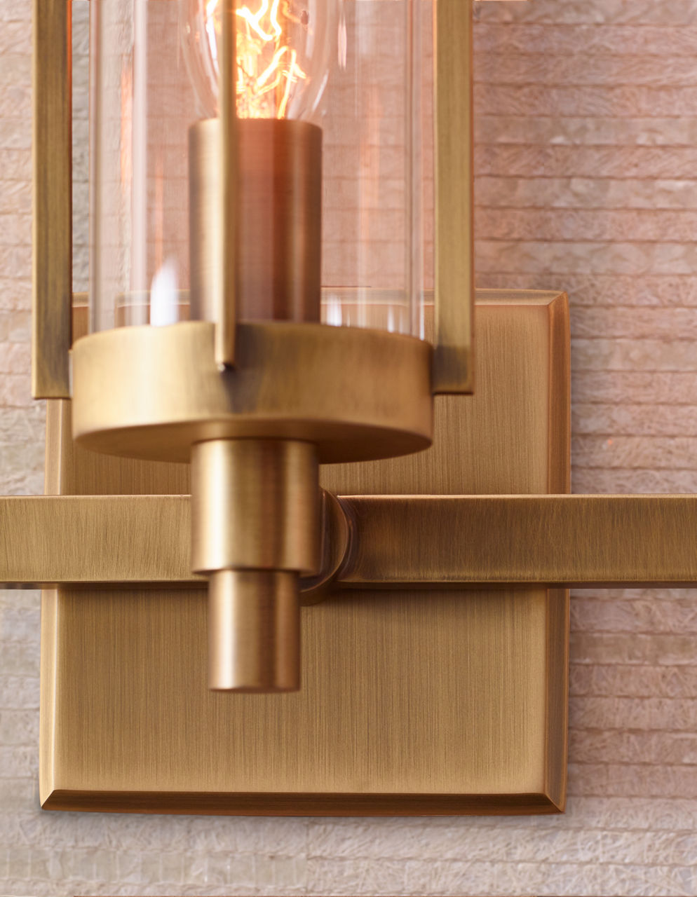 Flynn 3 - Light Vanity Time Worn Brass
