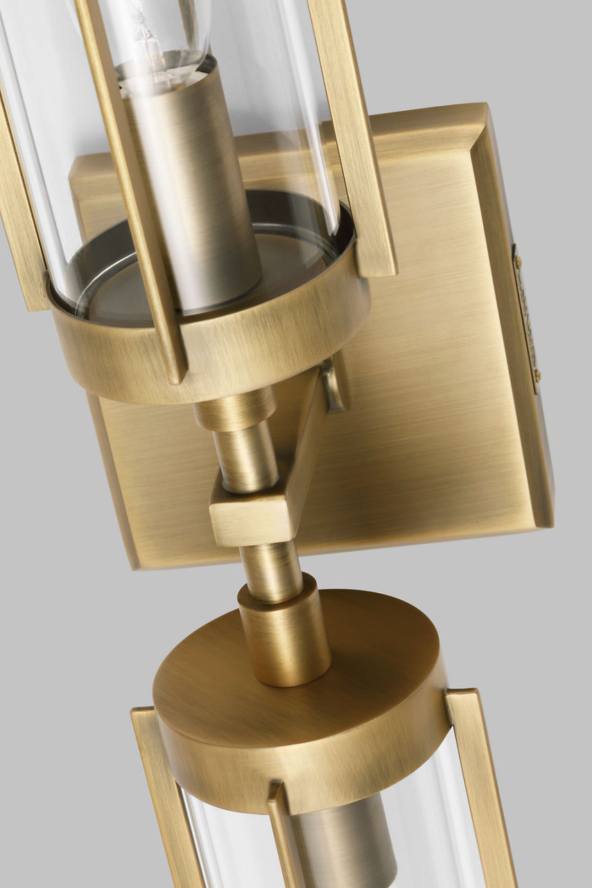 Flynn Linear Sconce Time Worn Brass