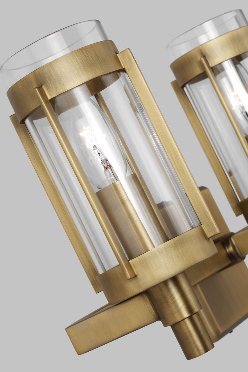 Flynn 3 - Light Vanity Time Worn Brass