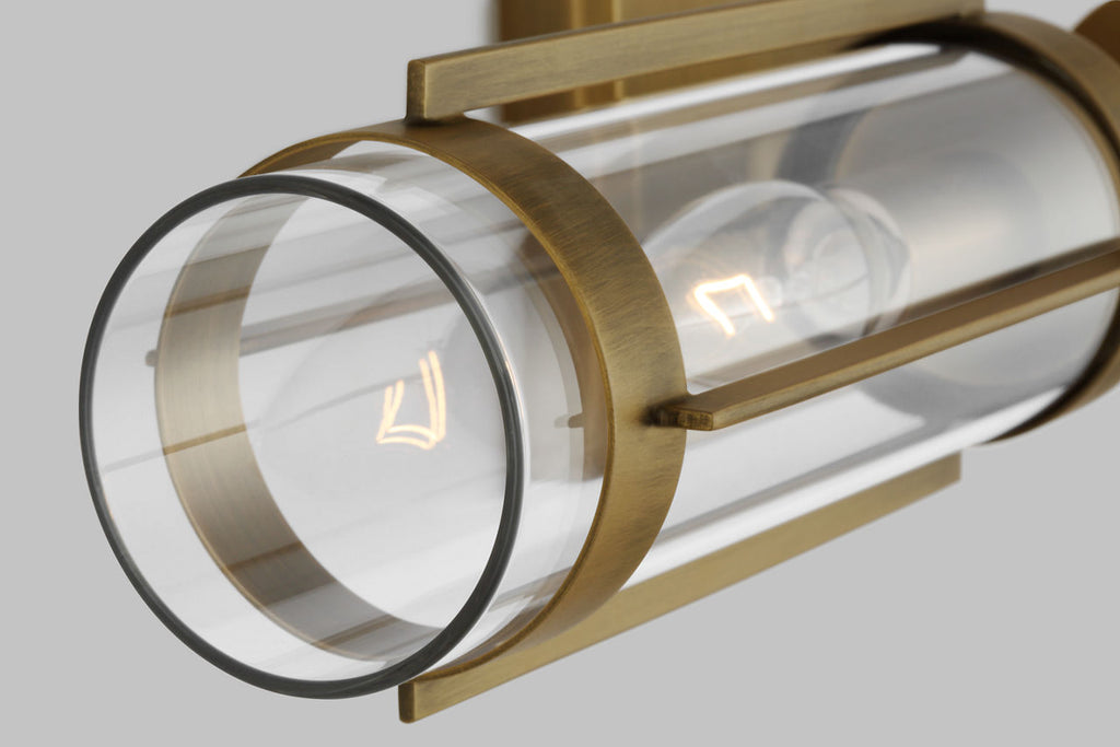 Flynn Linear Sconce Time Worn Brass