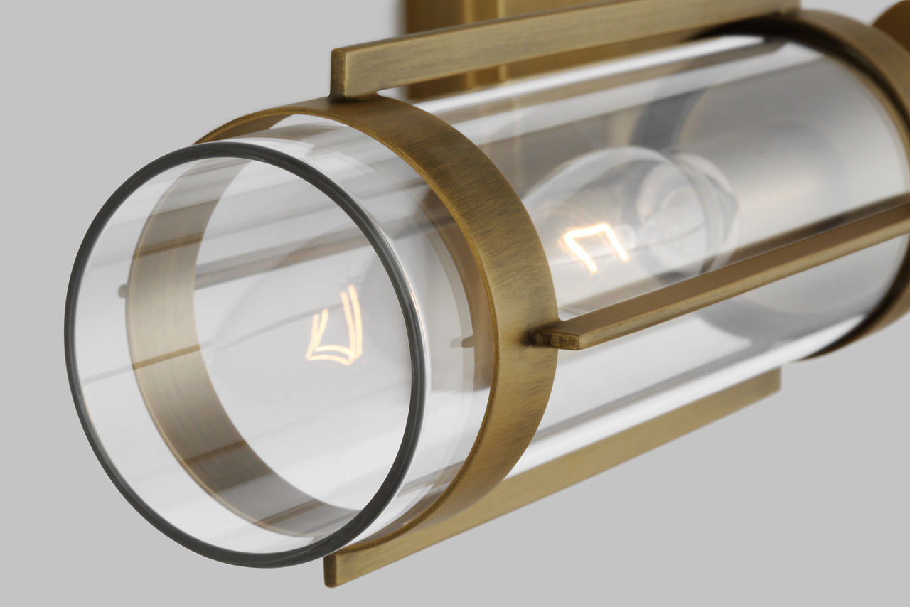 Flynn Linear Sconce Time Worn Brass