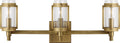 Flynn 3 - Light Vanity Time Worn Brass
