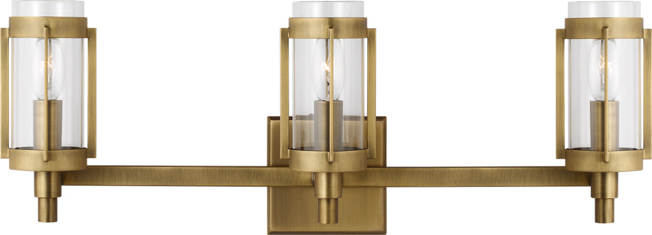 Flynn 3 - Light Vanity Time Worn Brass
