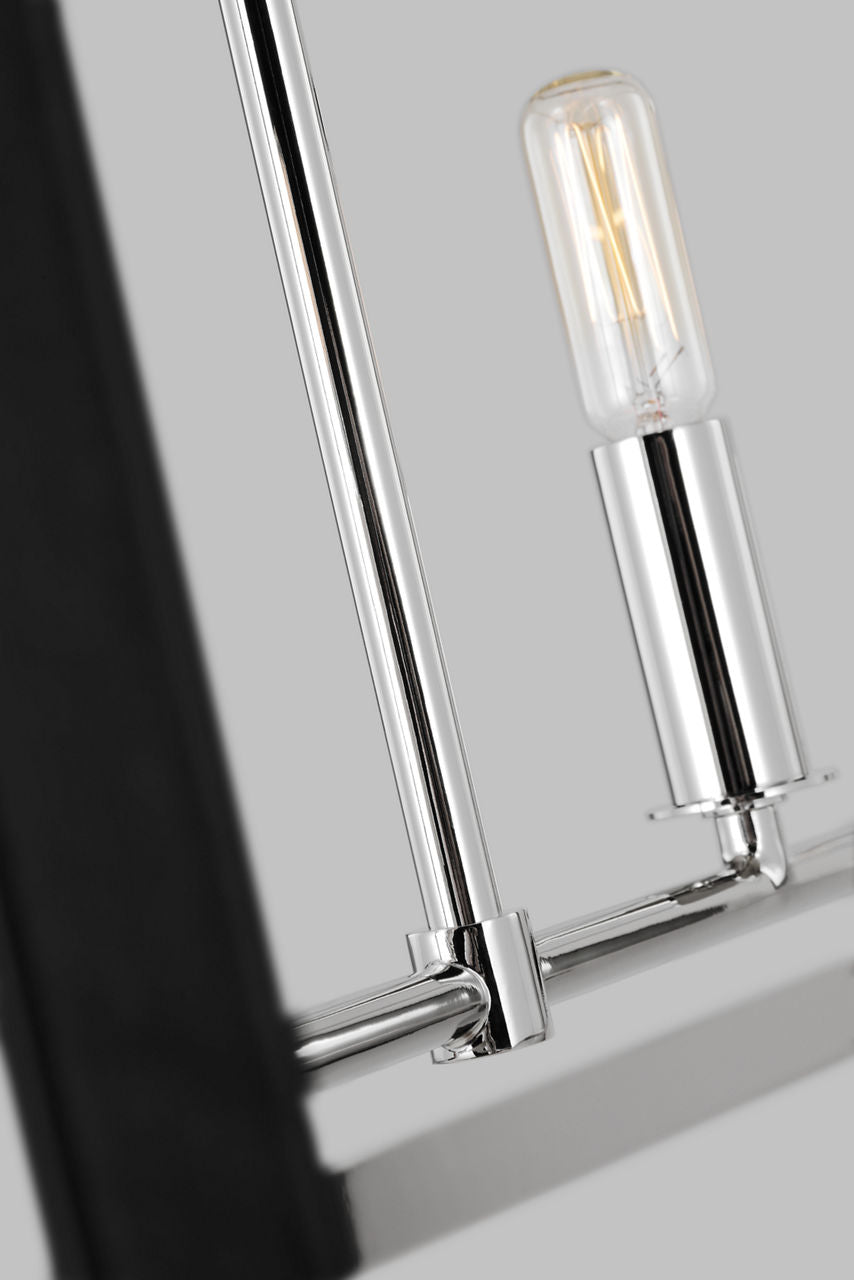 Hadley Linear Chandelier Polished Nickel