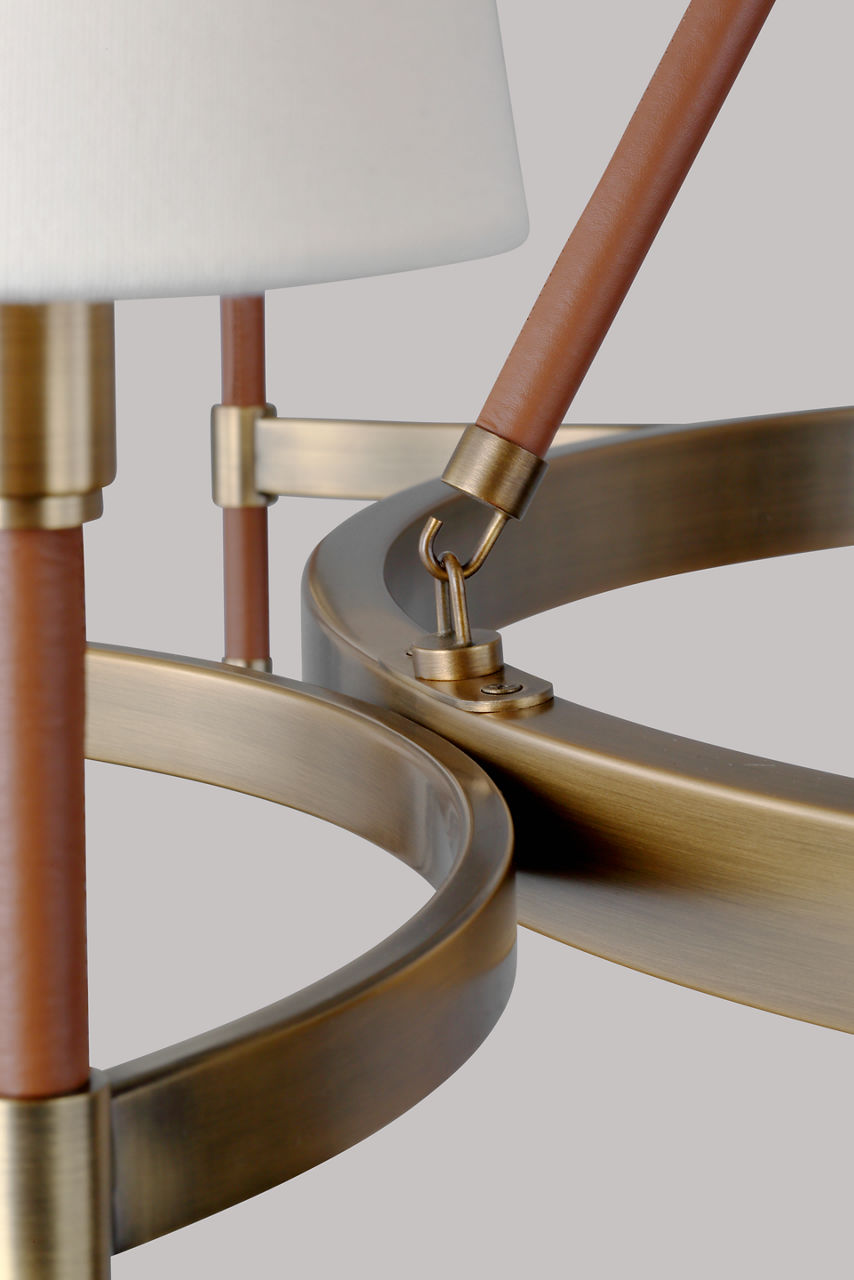 Katie Large Chandelier Time Worn Brass