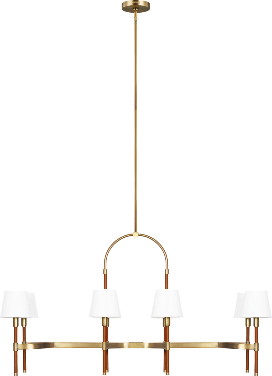 Katie Linear Chandelier Time Worn Brass