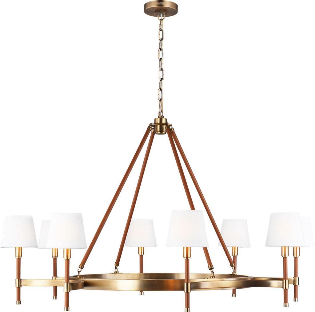 Katie Large Chandelier Time Worn Brass