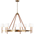 Katie Large Chandelier Time Worn Brass