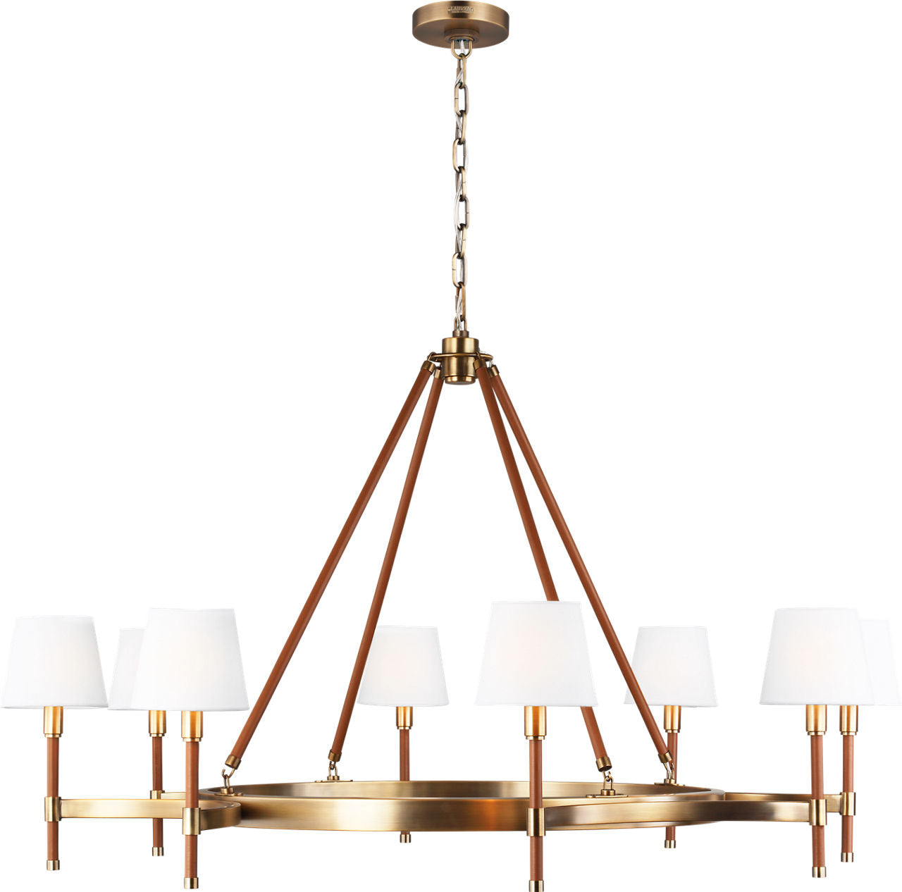 Katie Large Chandelier Time Worn Brass