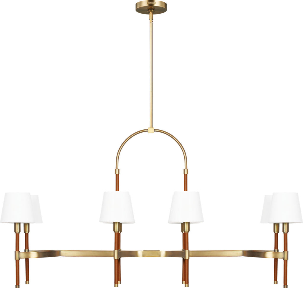 Katie Linear Chandelier Time Worn Brass
