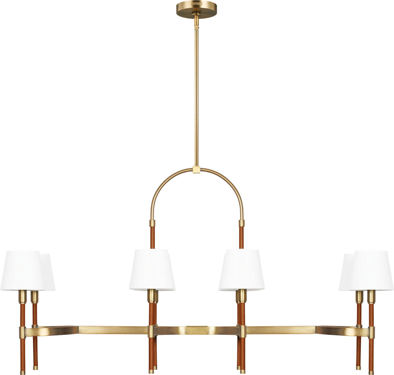 Katie Linear Chandelier Time Worn Brass