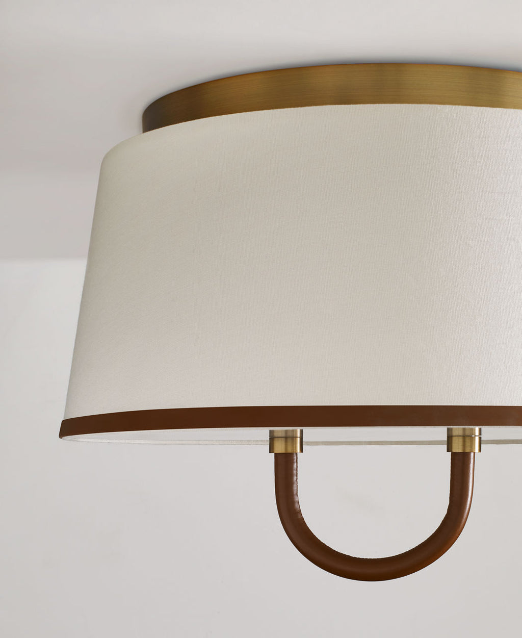 Katie Medium Flush Mount Time Worn Brass
