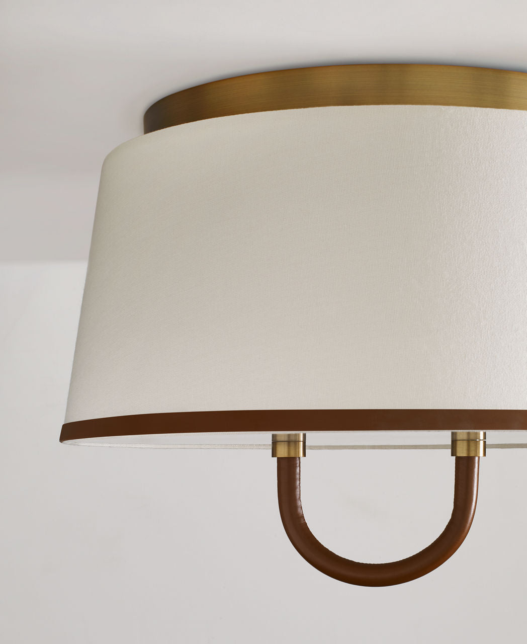 Katie Medium Flush Mount Time Worn Brass