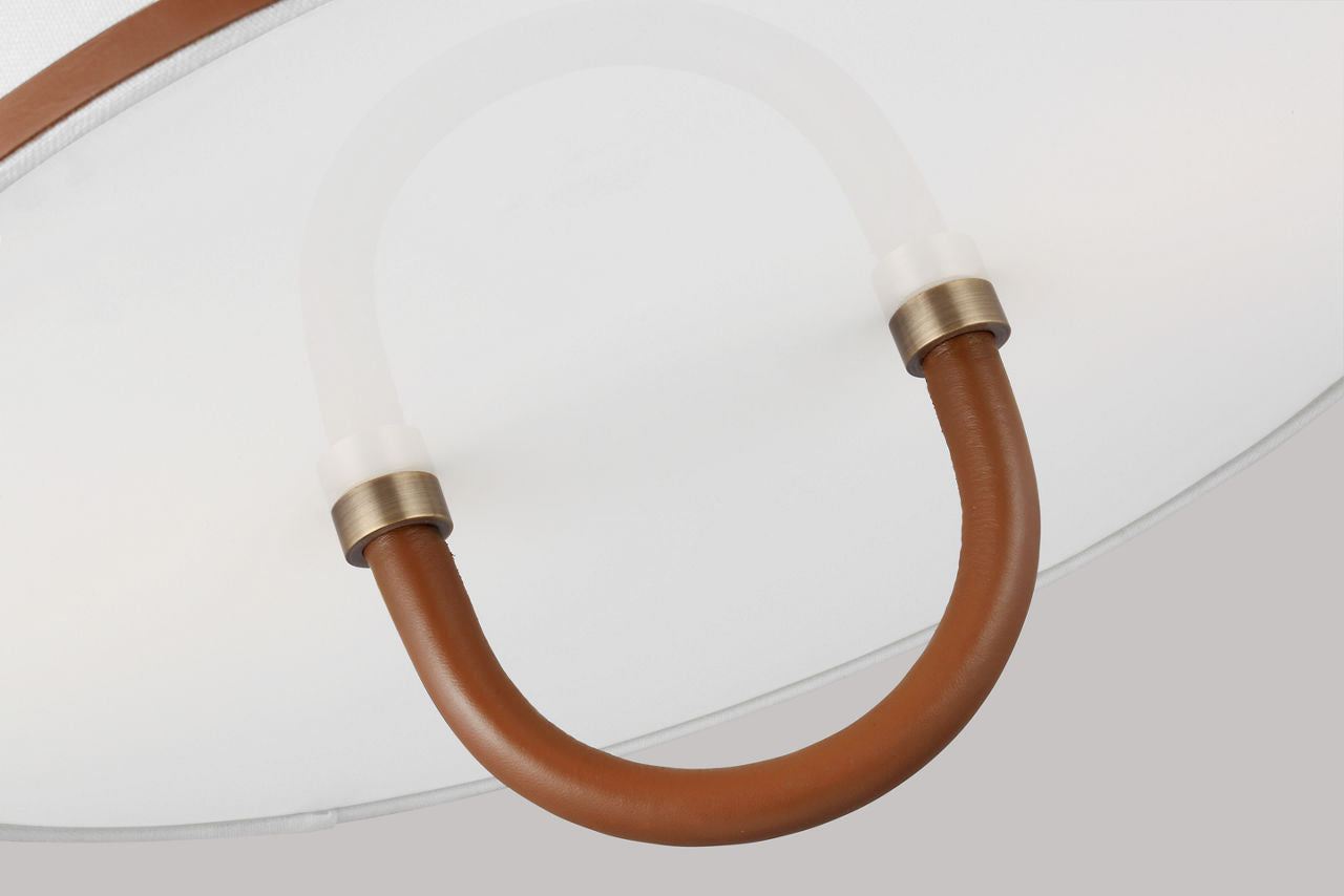 Katie Medium Flush Mount Time Worn Brass