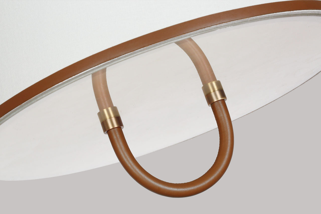 Katie Medium Flush Mount Time Worn Brass