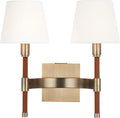 Katie Double Sconce Time Worn Brass