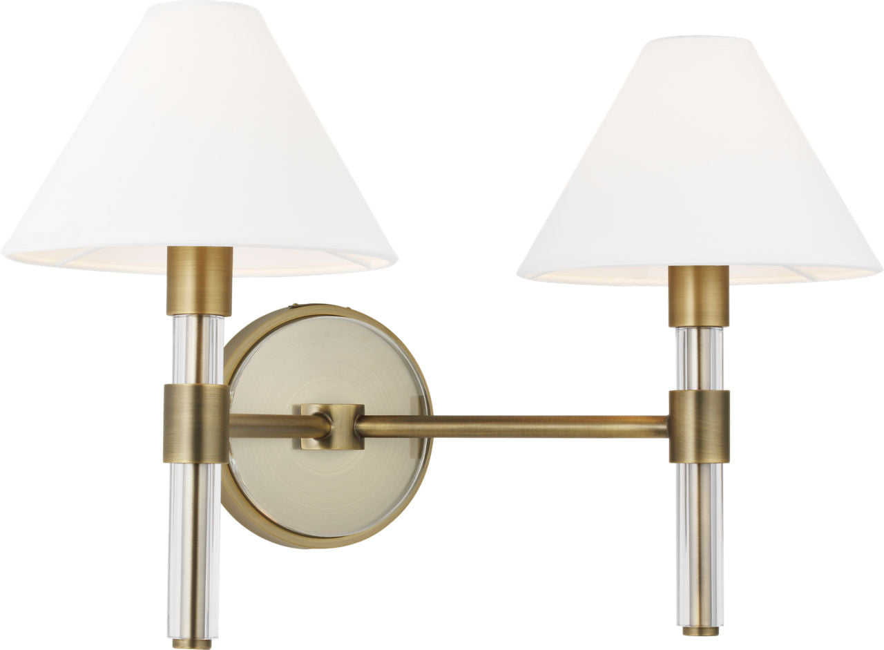 Robert 2 - Light Vanity Time Worn Brass