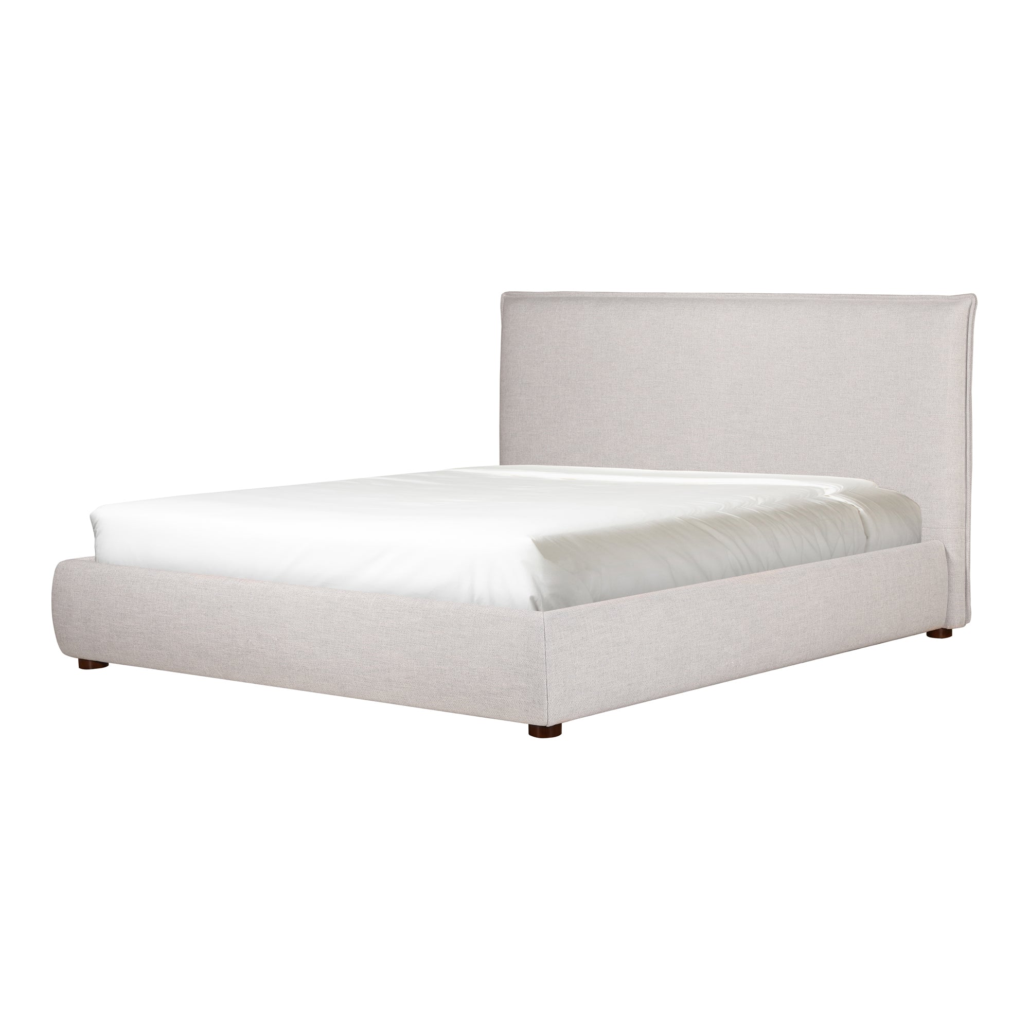 Luzon Queen Bed Light Grey