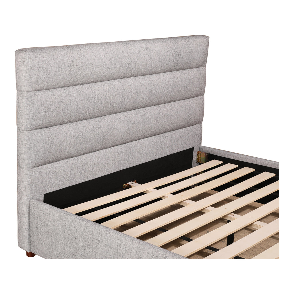 Takio Queen Bed Light Grey
