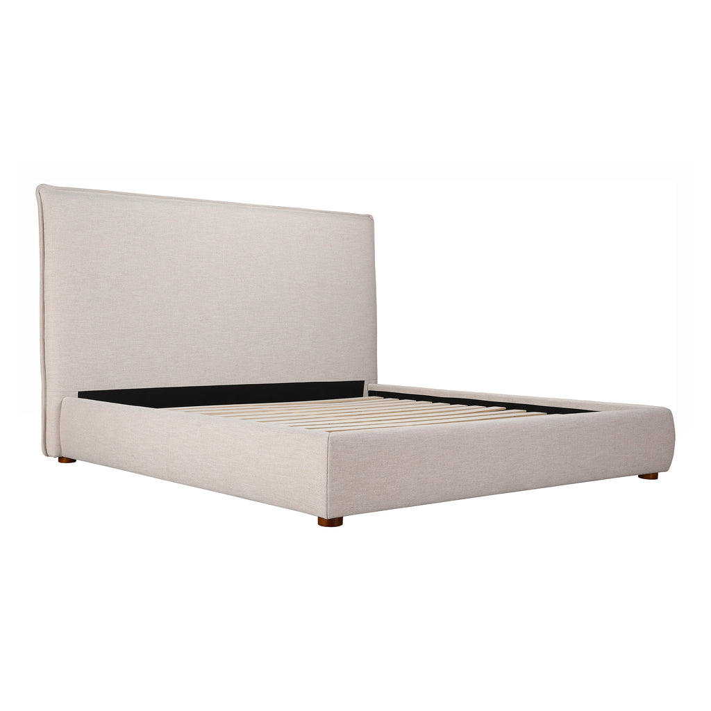 Luzon Queen Bed Tall Headboard Wheat