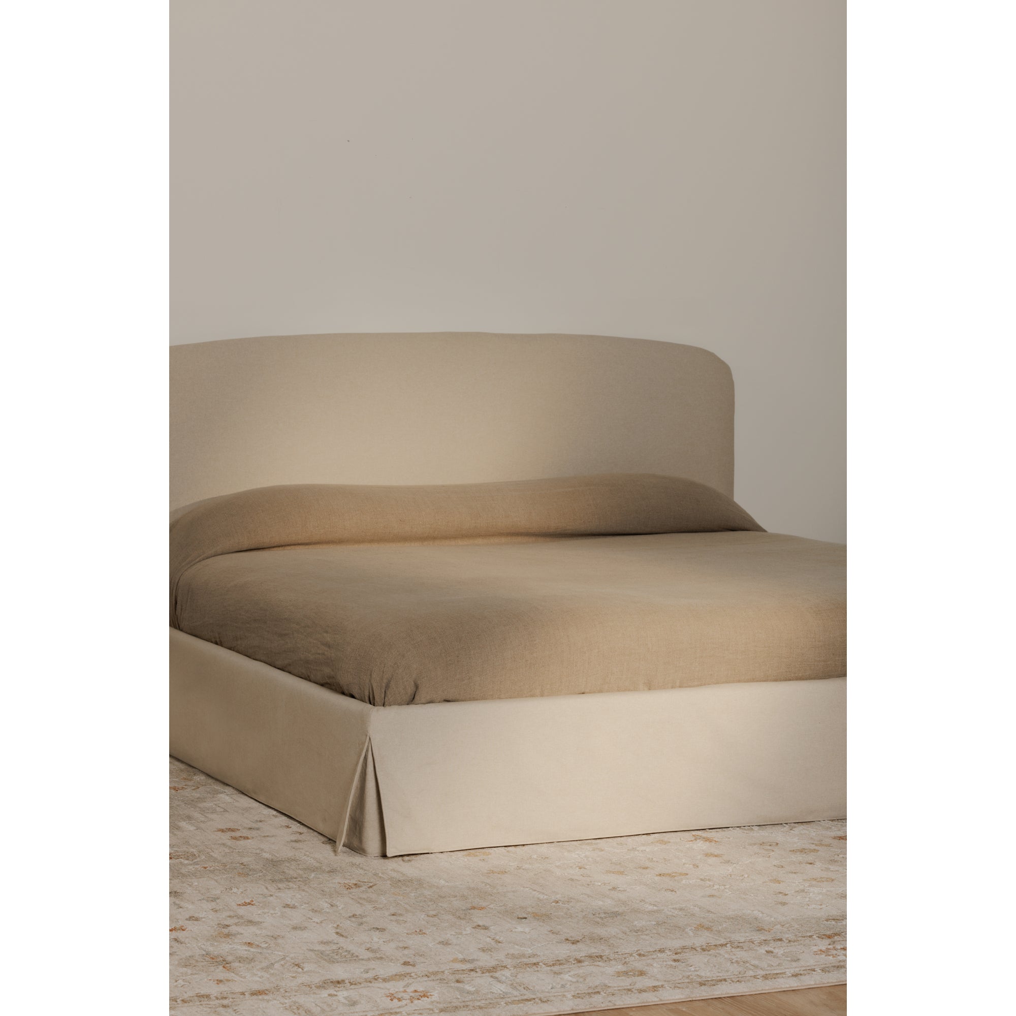 Joan Queen Storage Bed Cream