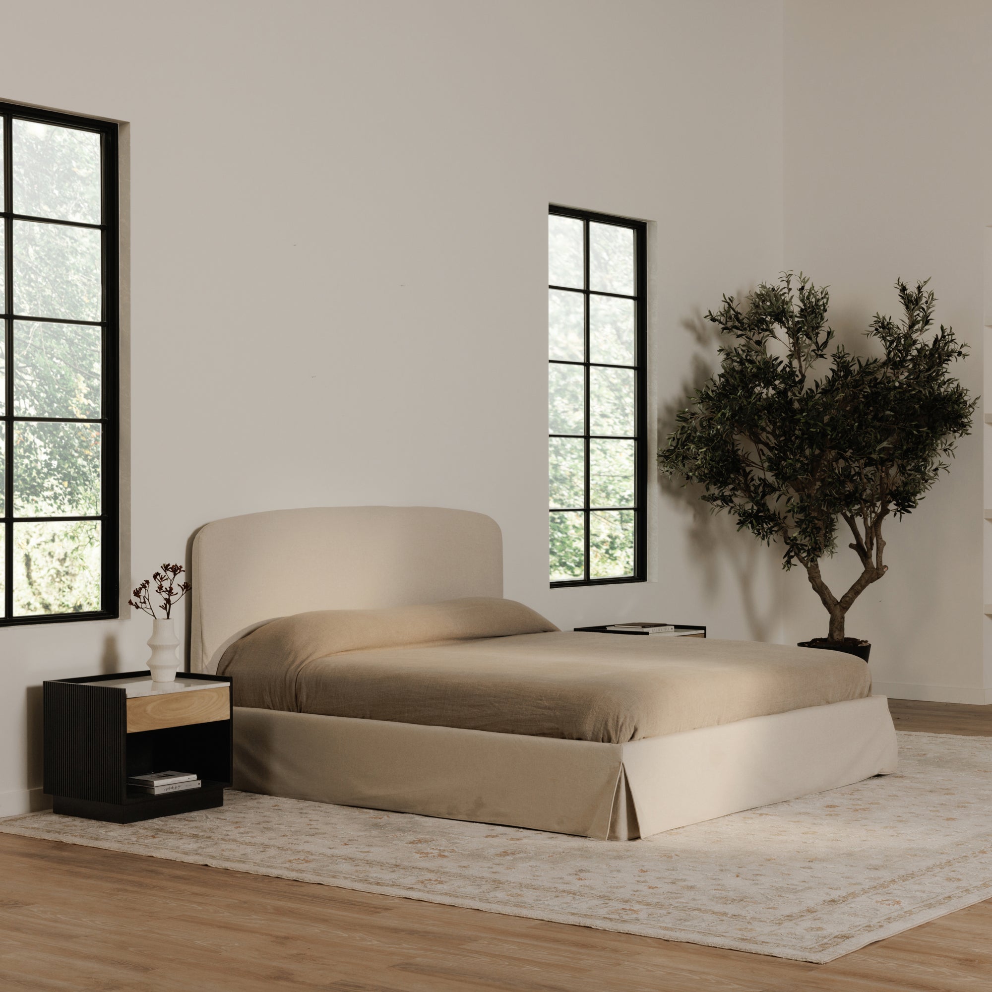 Joan King Storage Bed Cream