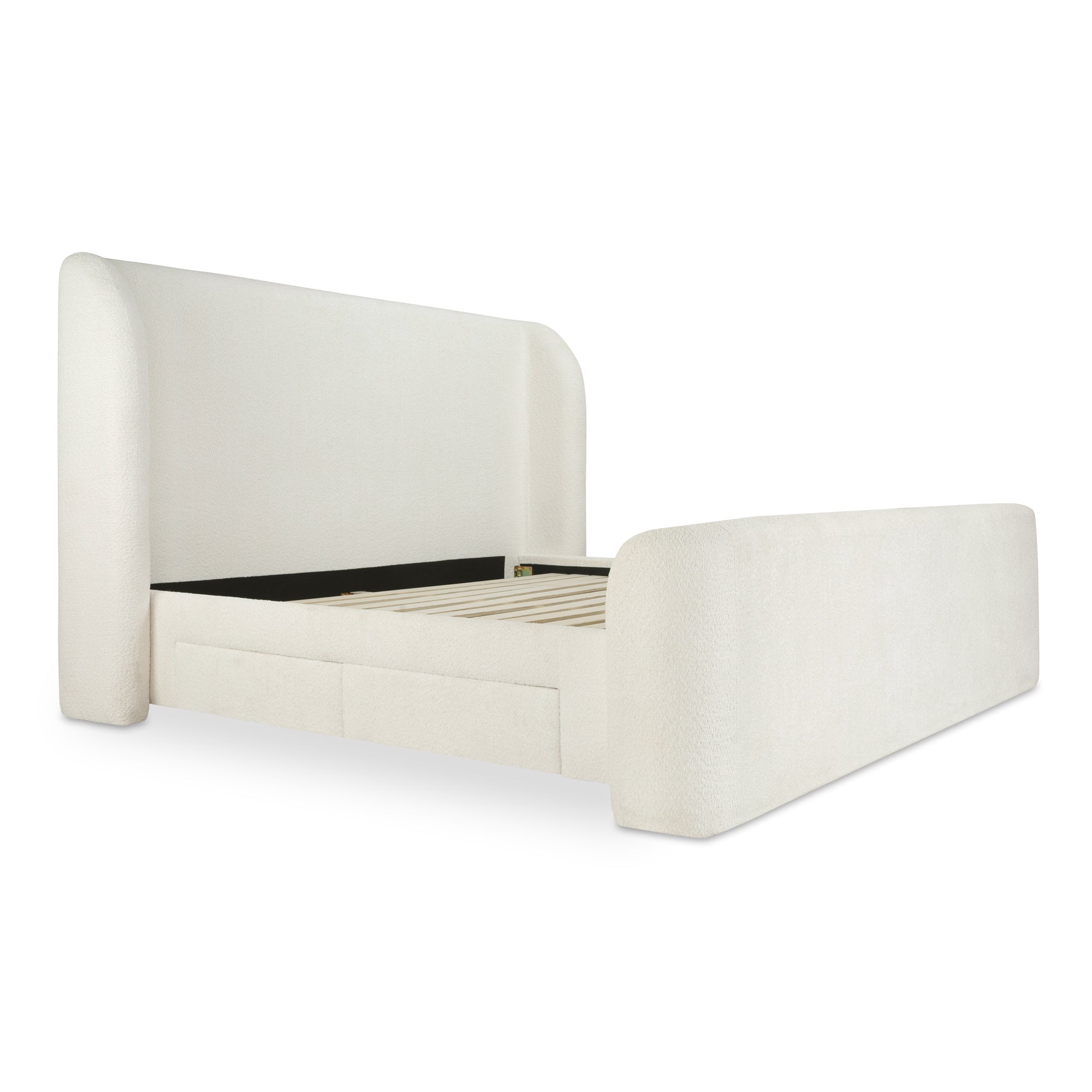 Sophia Queen Storage Bed Cream