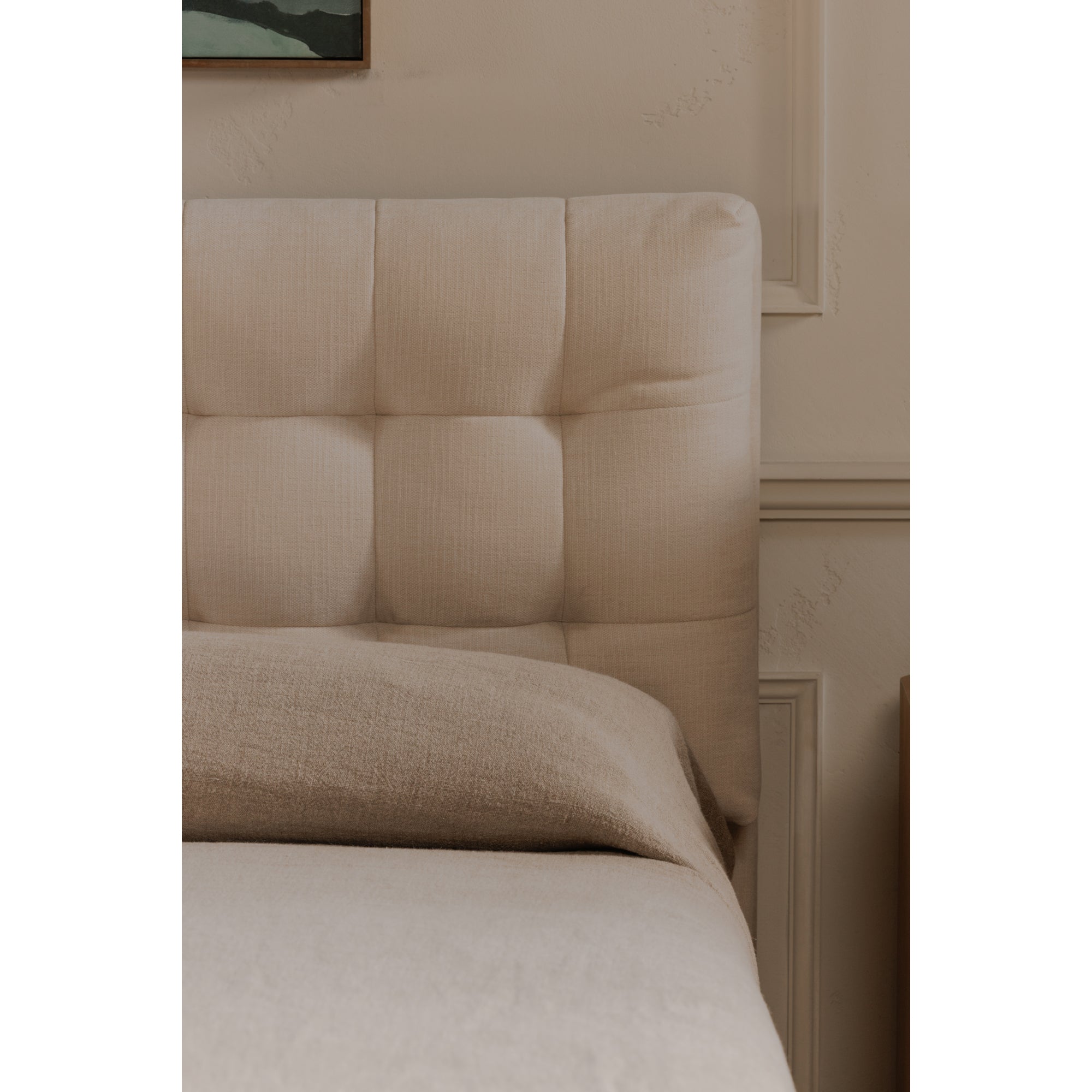 Sebastion King Storage Bed Cream