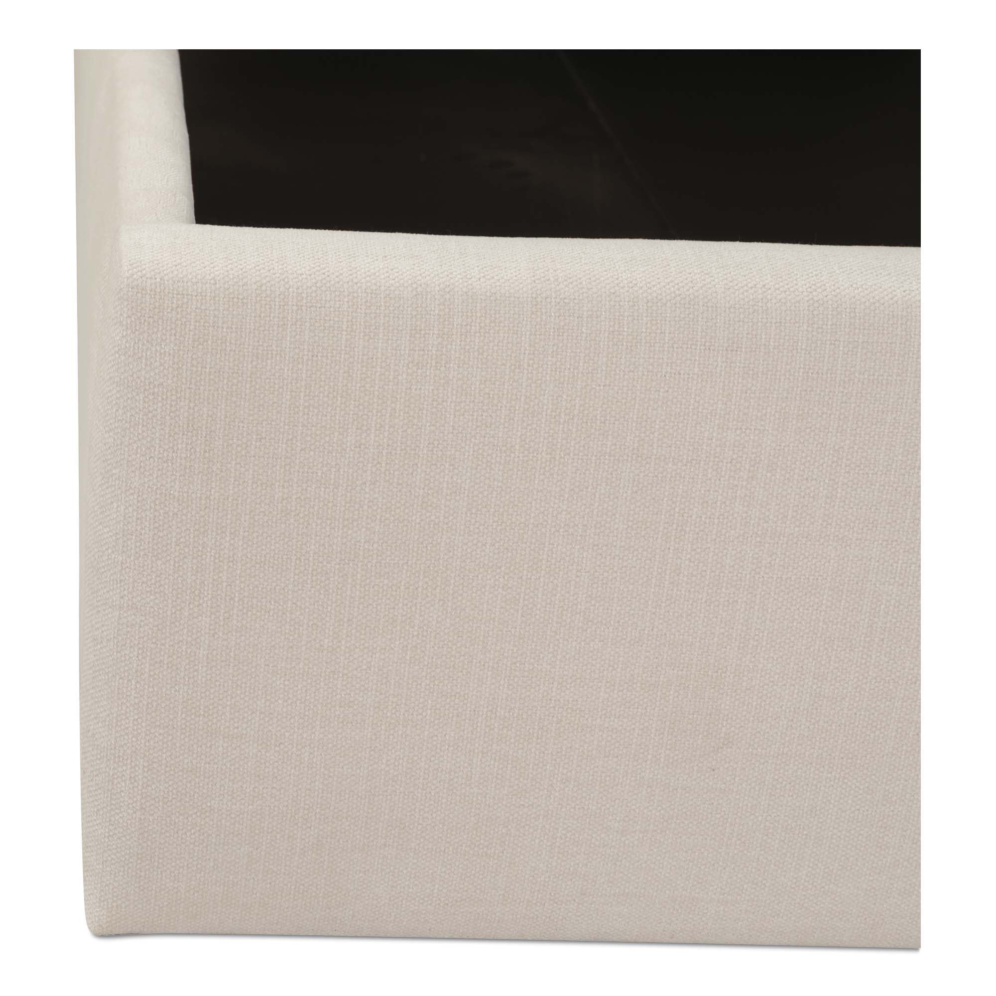 Sebastion King Storage Bed Cream