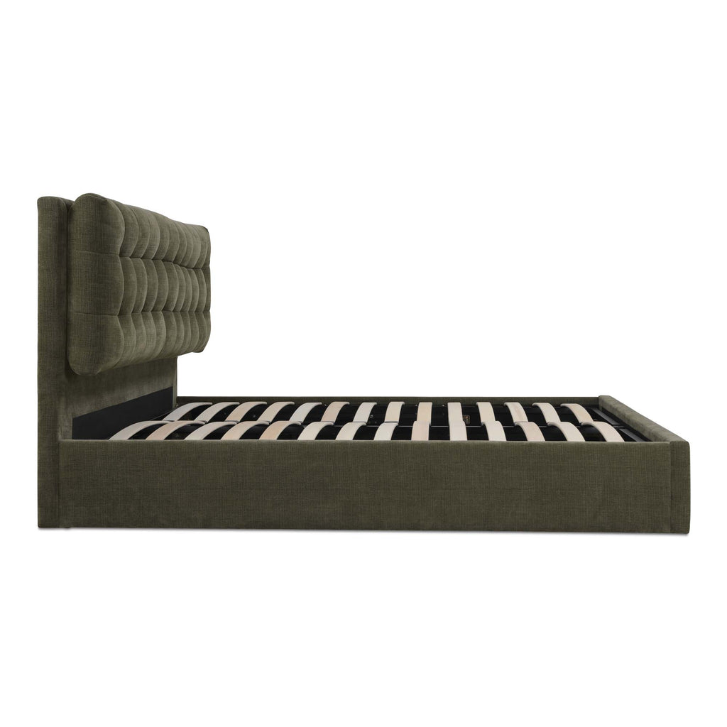 Sebastion King Storage Bed Green