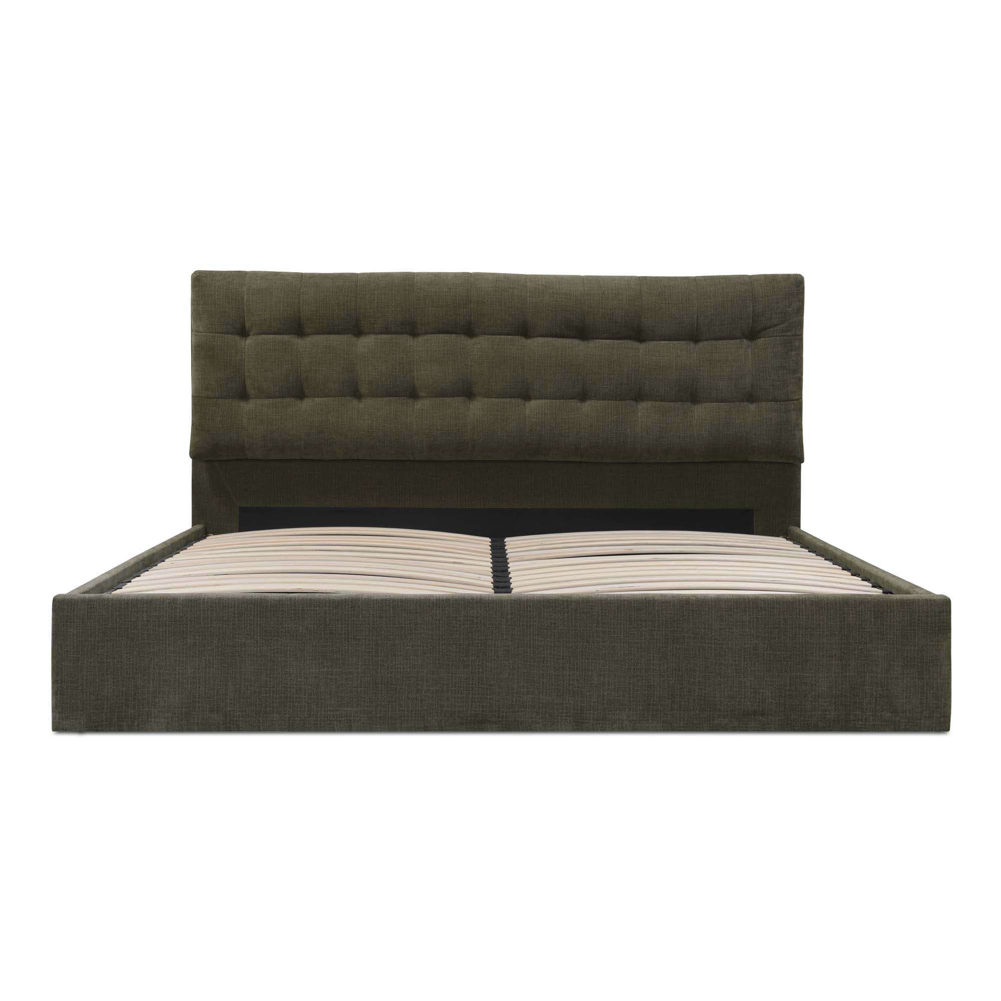 Sebastion Queen Storage Bed Green