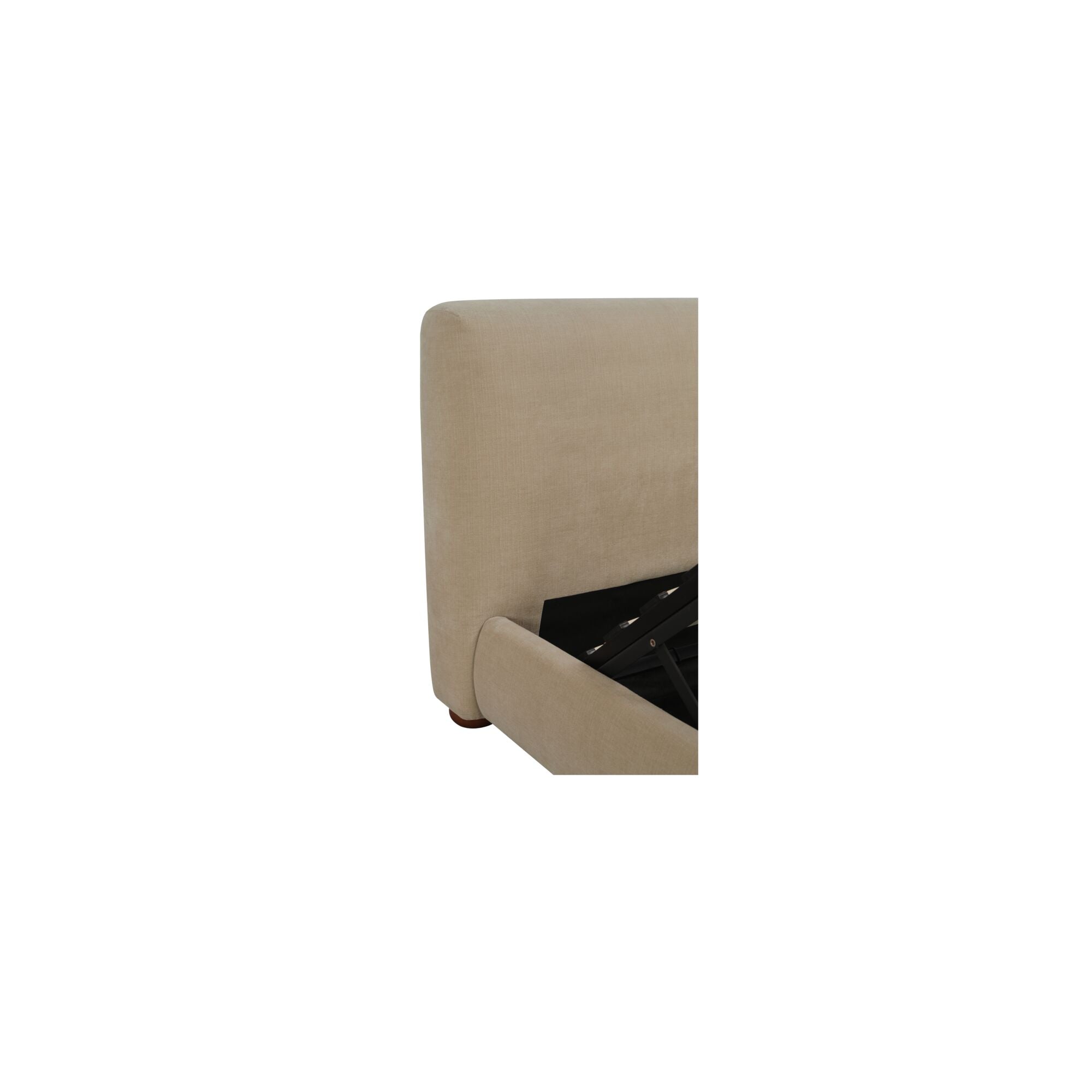 Beau King Storage Bed Warm Beige