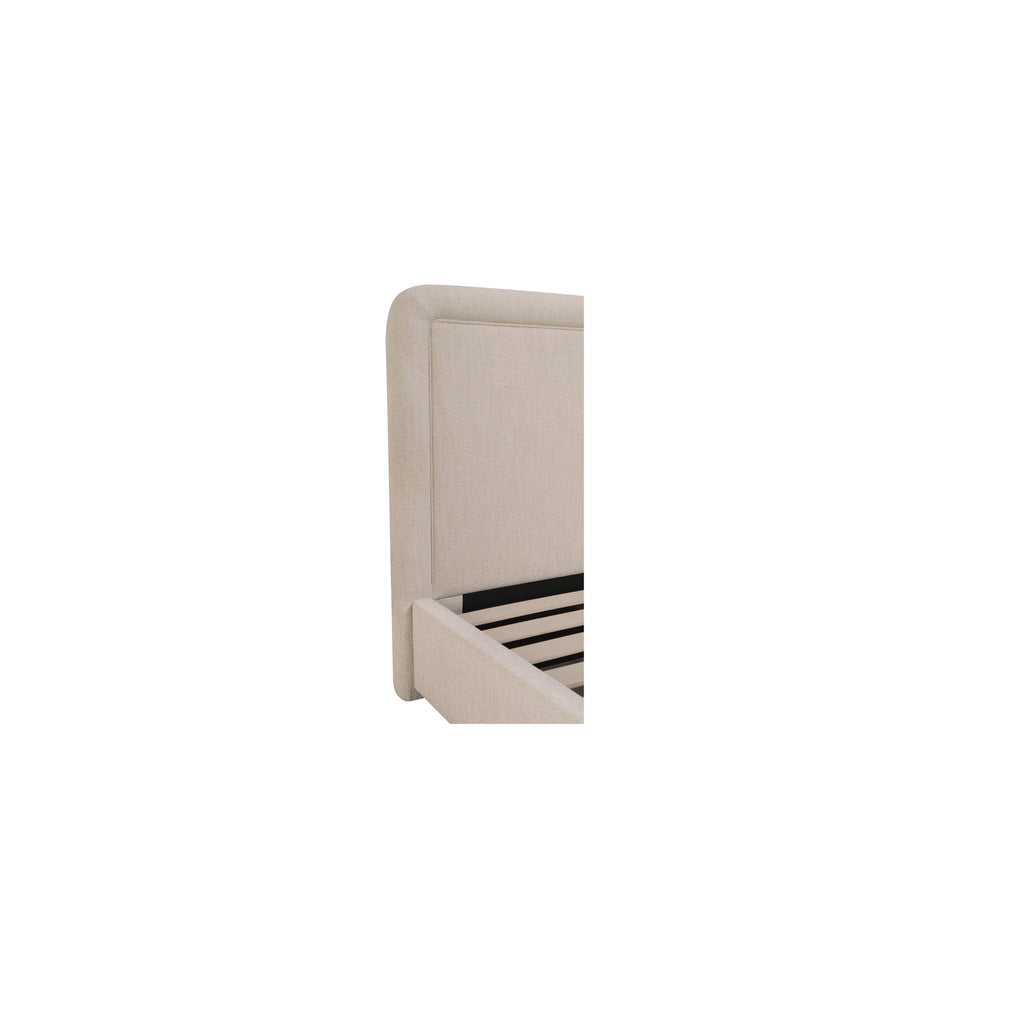 Simon King Storage Bed Flecked Beige