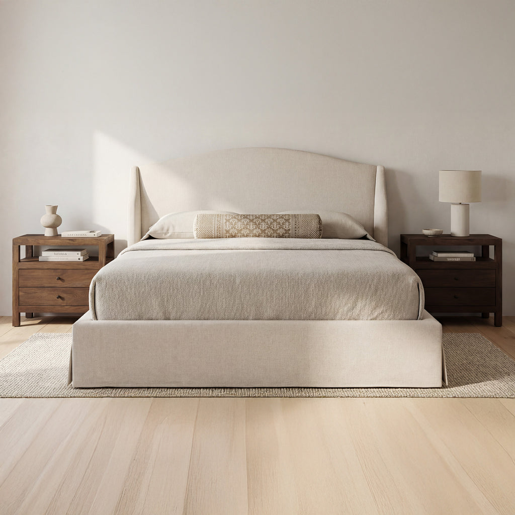 Weston King Storage Bed Cream