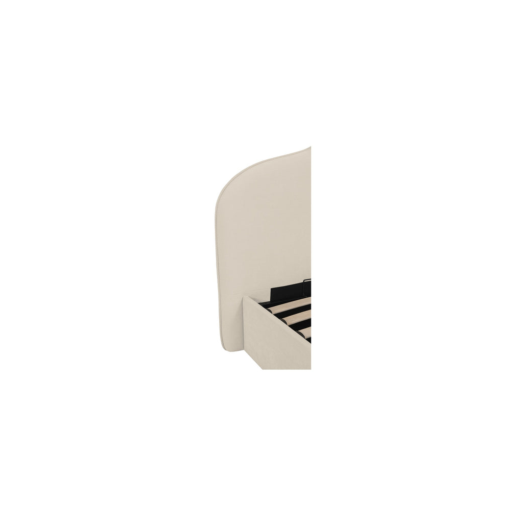 Maggie King Storage Bed Cream