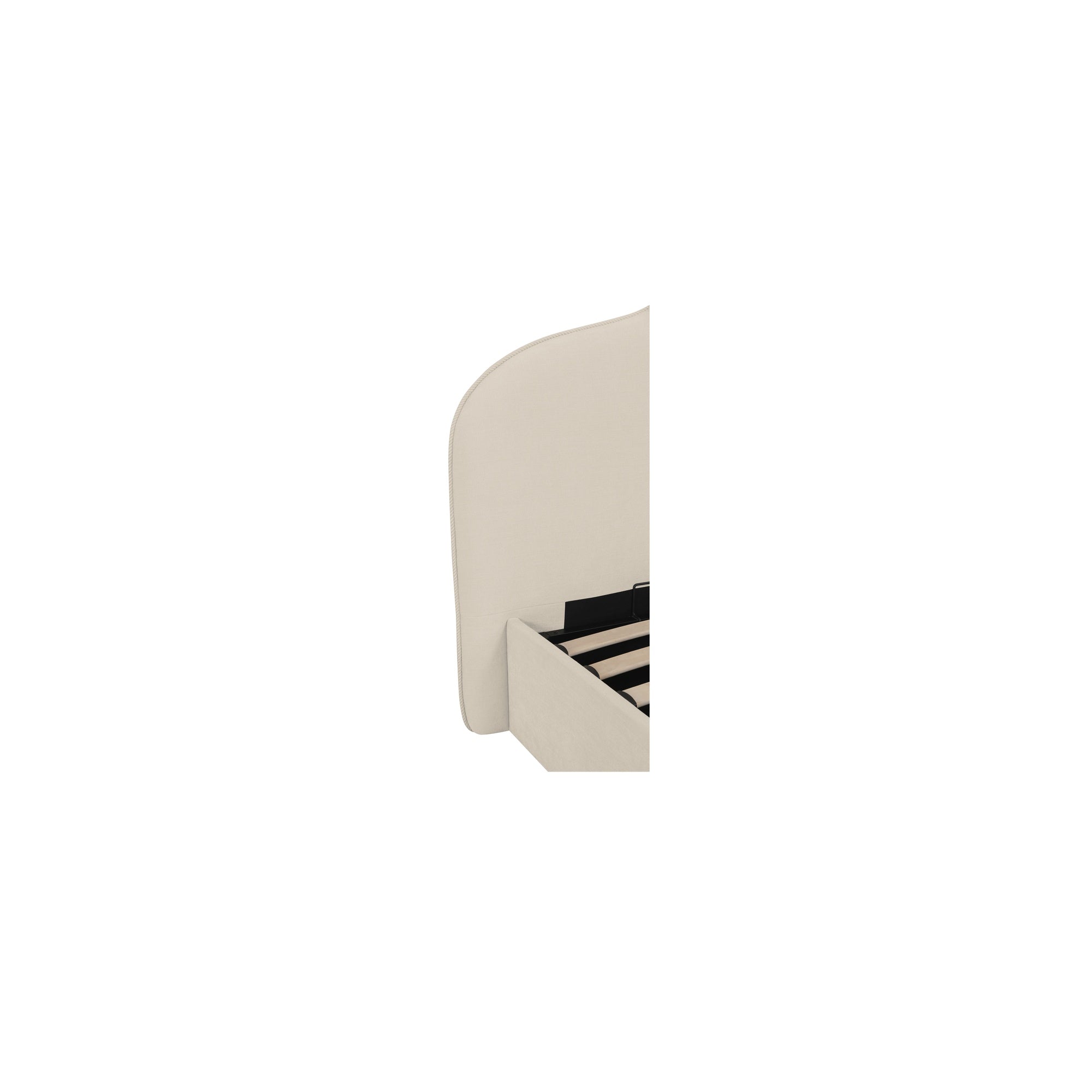 Maggie King Storage Bed Cream
